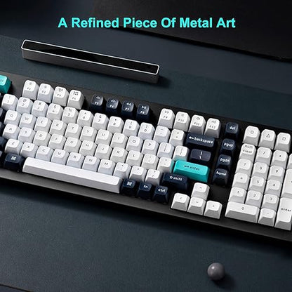 Keychron Q5 Max QMK/VIA Programmable Wireless Metal Custom Mechanical Keyboard, Tri-Mode BT5.1/2.4GHz/USB-C Hot Swappable RGB Backlit PBT Gaming Keyboards, Red Switches, 89 Keys Carbon Black+Gateron Jupiter Red Switch