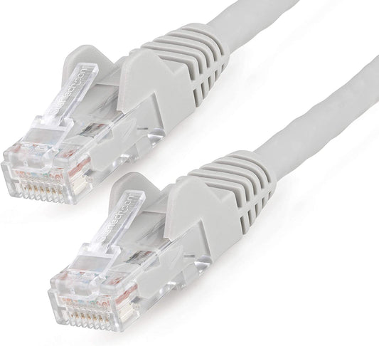 StarTech.com 7ft (2m) CAT6 Ethernet Cable - LSZH (Low Smoke Zero Halogen) - 10 Gigabit 650MHz 100W PoE RJ45 UTP Network Patch Cord Snagless w/Strain Relief - Gray CAT 6, ETL Verified (N6LPATCH7GR) 7 ft Gray
