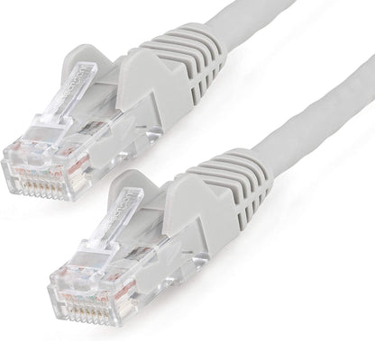 Startech 3ft (90cm) CAT6 Ethernet Cable - LSZH (Low Smoke Zero Halogen) - 10 Gigabit 650MHz 100W PoE RJ45 UTP Network Patch Cord Snagless w/Strain Relief - Gray CAT 6, ETL Verified (N6LPATCH3GR) 3 ft Gray