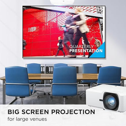 ViewSonic LS741HD 5000 Lumens 1080p Laser Projector with H/V Keystone, 4 Corner Adjustment, 360 Degree Projection, 1.6X Optical Zoom, LAN Control, and 24/7 Operation