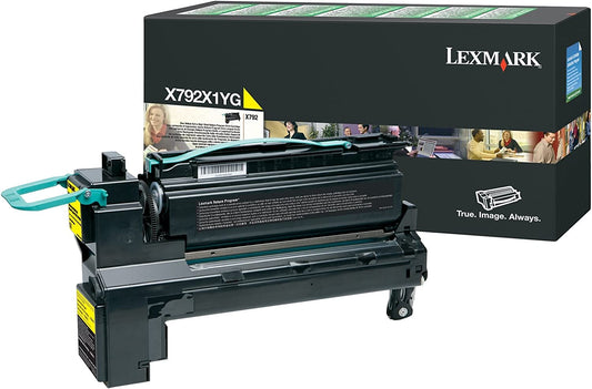 Lexmark, LEXX792X1YG, X792X1CG/KG/MG/YG Toner Cartridges, 1 Each Yellow