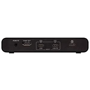 Tripp Lite 2 Port USB-C KVM Dock, Dual Port USB C KVM Docking Station, 4K HDMI, USB 3.2 Gen 1, USB A Hub, Remote Selector, 85W PD Charging, Black (B003-HC2-DOCK1)