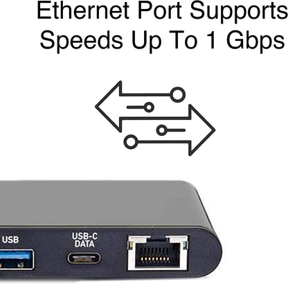 C2g/ cables to go C2G Docking Station, USB C Docking Station, 4K Docking Station, Compatible with USB-C &amp; Thunderbolt 3 Laptops, Black, Cables to Go 28845