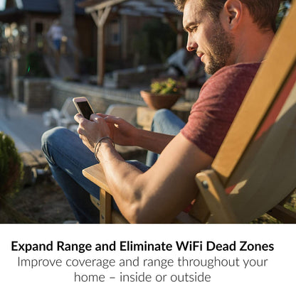 D-Link WiFi Range Extender Mesh Gigabit AC1900 Dual Band Plug In Wall Signal Booster Wireless or Ethernet Port Smart Home Access Point (DAP-1955-US) AC1900 Range Extender