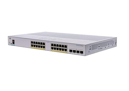 CISCO DESIGNED Business CBS250-24P-4X Smart Switch | 24 Port GE | PoE | 4x10G SFP+ | Limited Lifetime Protection (CBS250-24P-4X) 24-port GE / PoE+ / 195W / 4 x 10G uplinks