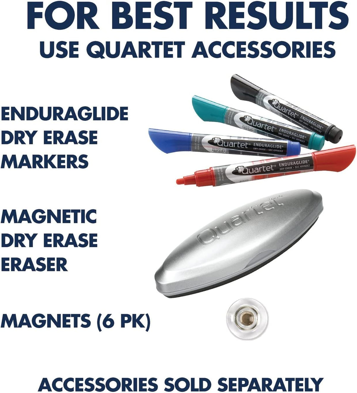Quartet Glass Whiteboard, Magnetic Dry Erase White Board, 2' x 1.5', White Surface, Infinity (G2418W) White 2' x 1.5' Board