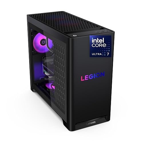 Lenovo Legion Tower 5i – AI-Powered Gaming PC - Intel® Core Ultra 7 265F Processor – NVIDIA® GeForce RTX™ 5070 Ti Graphics – 32 GB Memory – 1 TB Storage – 3 Months of PC GamePass Legion Tower 5i - RTX 5070