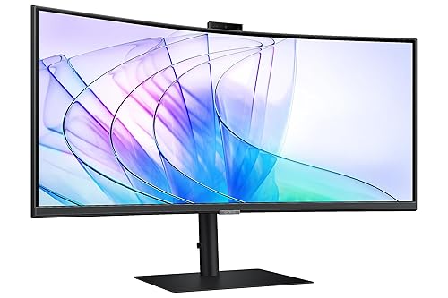 Samsung 34 inch Viewfinity Ultra-WQHD S65VC Business Monitor with 100Hz Refresh Rate, Built-in Camera, USB C, Built-in Speaker, 3-Year Warranty - LS34C654VENXGO [Canada Version](2025)