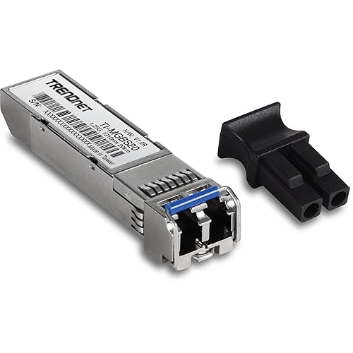 TRENDnet TI-MGBS20, 1000Base-LX Industrial SFP Single- Mode LC Module (20km), Lifetime Protection (20km)