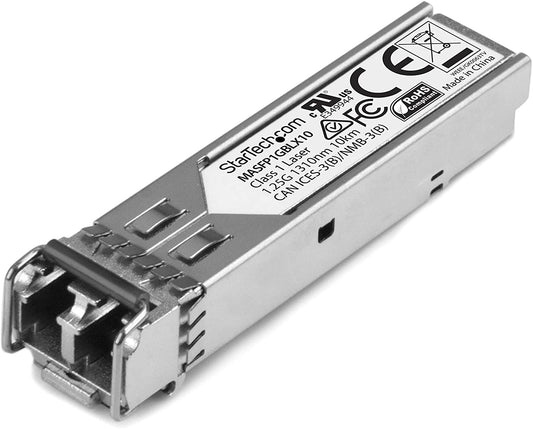 StarTech.com Cisco Meraki Compatible SFP Module - 1000BASE-LX - 1GbE Single Mode Fiber SMF Optic Transceiver - 1GE Gigabit Ethernet LC 10km - 1310nm Cisco Meraki MS225, MX400, MS250 (MASFP1GBLX10)