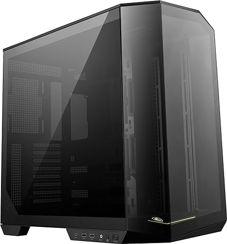 MSI MAG PANO 100L PZ Mid Tower ATX Gaming Case, ABS Plastic, SPCC Steel, Tempered Glass, Support Back-Connect, 270-degree Panoramic Display, GPU Support Stand, Dust Filter