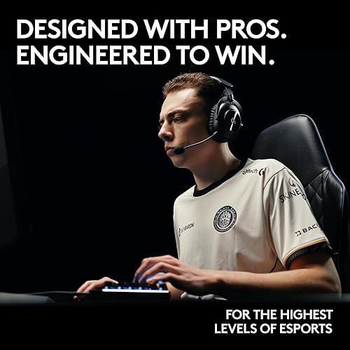 Logitech G PRO X 2 Lightspeed Wireless Gaming Headset: Detachable Boom Mic, 50mm Graphene Drivers, DTS:X Headphone 2.0—7.1 Surround, Bluetooth/USB/3.5mm Aux - White White G Pro X 2 Classic Wireless