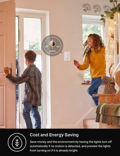 Kasa Smart WiFi Motion Sensor Switch, Single Pole, Needs Neutral Wire, 2.4GHz Wi-Fi Light Switch, Compatible with Alexa &amp; Google Home, UL Certified, No Hub Required(KS200M),White,1-Pack 1-Pack Motion Sensor