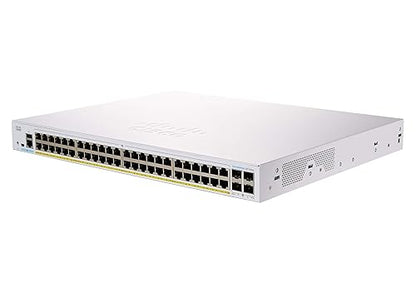 CISCO DESIGNED Business CBS250-48PP-4G Smart Switch | 48 Port GE | Partial PoE | 4x1G SFP | Limited Lifetime Protection (CBS250-48PP-4G) Switch 48-port GE / PoE+ / 195W / 4 x GE uplinks