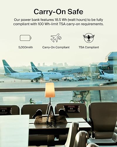 Belkin BoostCharge Pro Wireless Power Bank 5K w/ Qi2, MagSafe Compatible + Built-in Pop-up Kickstand - Compatible w/iPhone 15, 15 Plus, 15 Pro, 15 Pro Max, iPhone 14, and More - Black
