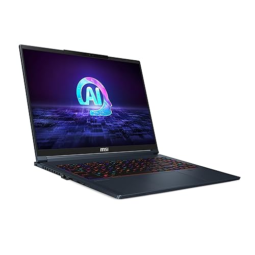 MSI Stealth 16 AI Studio A1VIG-031CA 16 UHD+ 120Hz Mini LED Ultra Thin and Light Gaming Laptop, Intel Core Ultra9-185H, RTX 4090, 64GB DDR5, 2TB NVMe SSD, Windows 11 PRO