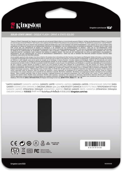 Kingston KC600 256GB 2.5 Inch SATA3 Solid State Drive (3D TLC)