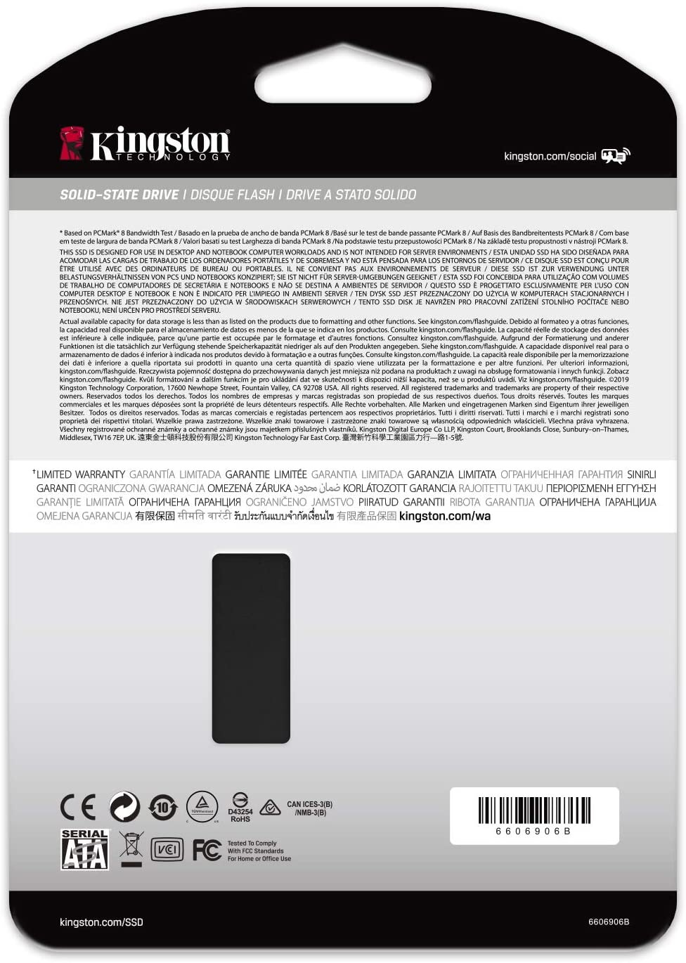 Kingston KC600 512GB 2.5 Inch SATA3 Solid State Drive (3D TLC), Model: SKC600/512G
