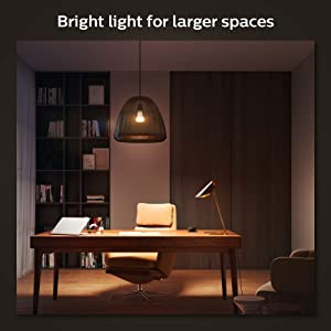 Phllips hue Philips Hue White 17W Equivalent 100W A21 Base E26 LED Smart Bulb, Dimmable, Bluetooth &amp; Zigbee Compatible, Voice Activated with Alexa &amp; Google Assistant