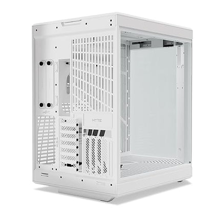 HYTE Y70 Touch Infinite Dual Chamber ATX Mid Tower Modern Aesthetic Case with Integrated 2.5K LCD Touchscreen - Snow White