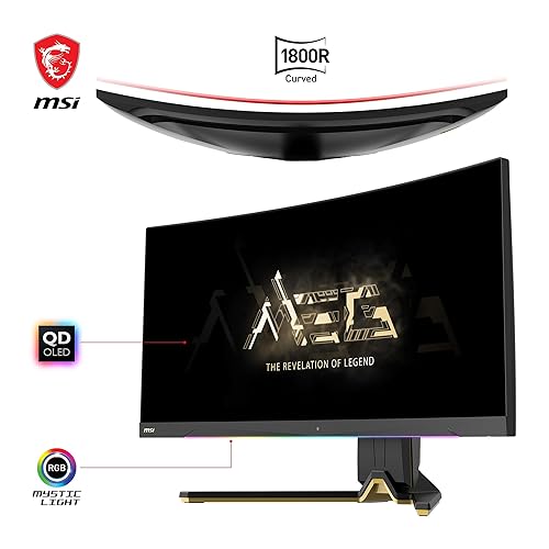 MSI MEG 342C QD OLED 34, 3440 x 1440 (UWQHD), OLED, 21:9, 175Hz, 0.1ms, HDR 400 FreeSync Premium, Height Adjustment
