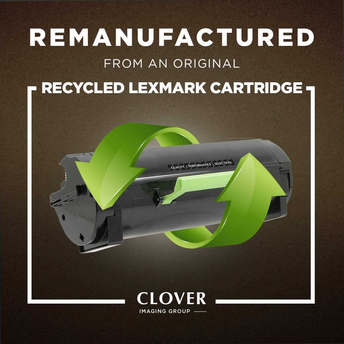 Clover imaging group Clover Remanufactured Toner Cartridge for Lexmark 50F0HA0, 50F1H00 | Black | High Yield