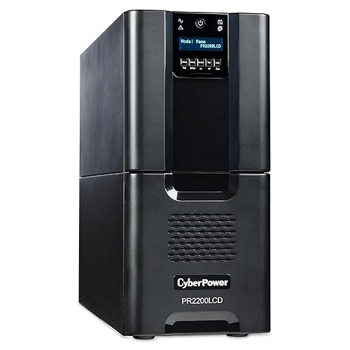CyberPower PR2200LCD Smart App Sinewave UPS Systems - 2200VA/1980W, 120 VAC, NEMA L5-30P, Tower, Sine Wave, 10 Outlets, LCD, PowerPanel® Business, $375000 CEG