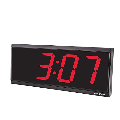 Pyramid 4-Inch 4 Digit Stand Alone Clock (DIG-4B)