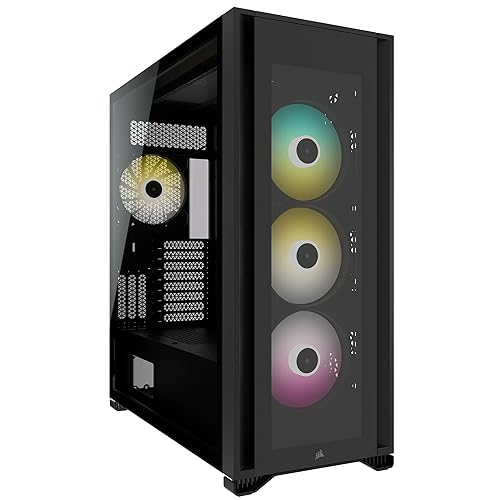 CORSAIR iCUE 7000X RGB Full-Tower ATX PC Case, Black