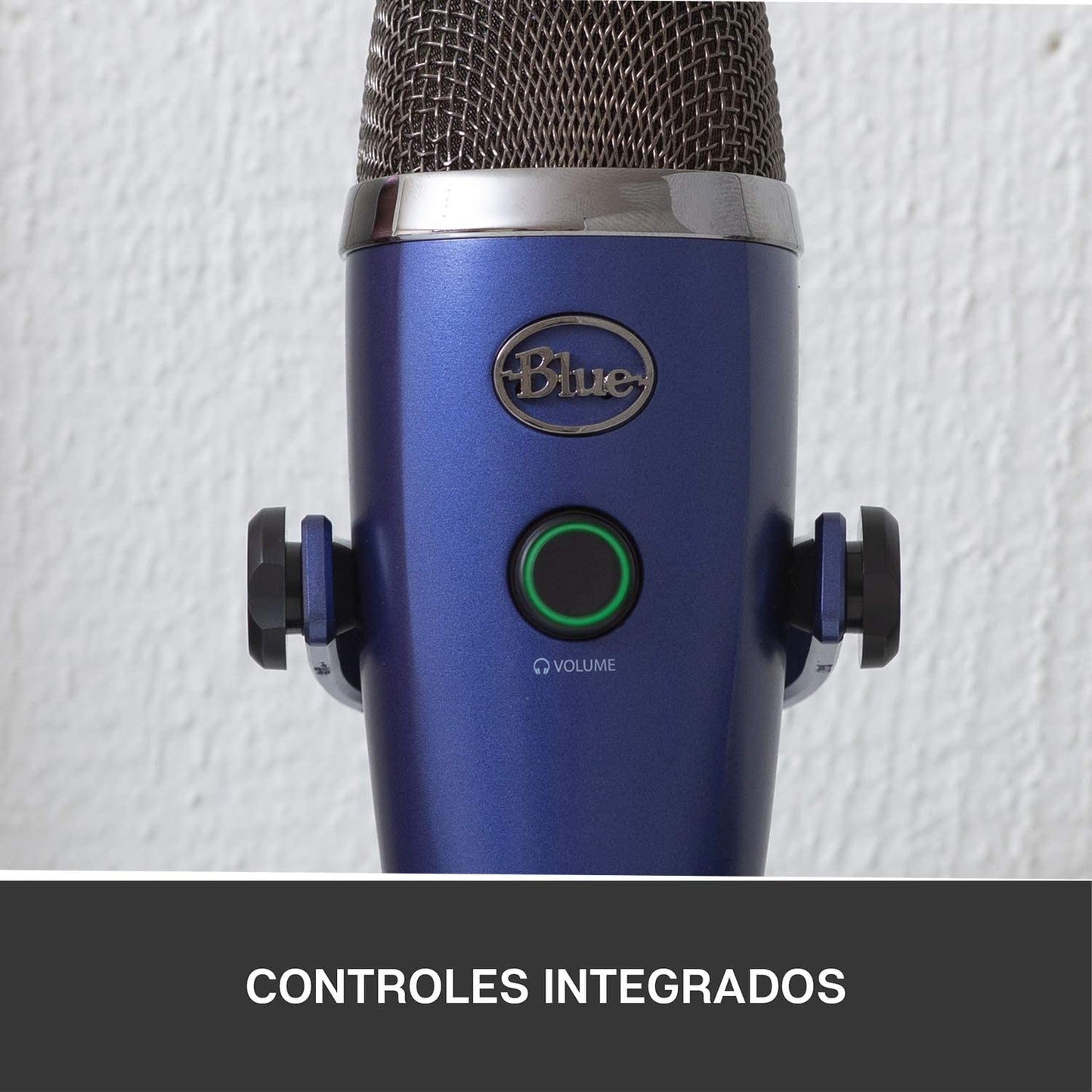 Blue microphones Blue Yeti Nano Premium USB Microphone for Recording, Streaming, Gaming, Podcasting on PC and Mac, Condenser Mic with Blue VO!CE Effects, Cardioid and Omni, No-Latency Monitoring - Vivid Blue Vivid Blue Microphone