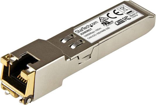 StarTech.com HPE JD089B Compatible SFP Module - 1000BASE-T - SFP to RJ45 Cat6/Cat5e - 1GE Gigabit Ethernet SFP - RJ-45 100m - HPE 5820AF, 12500, 5500 (JD089BST)