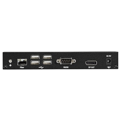 Black Box KVM Extender KIT Over Fiber - 4K30, Single-Head, DISPLAYPORT, USB 2.0 HUB, SERIA