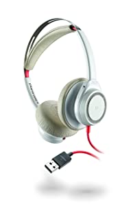 Poly - Blackwire 7225 Wired USB-A Headset (Plantronics) - White - Dual-Ear (Stereo) Computer Headset - Connect to PC/Mac via USB-A - Active Noise Canceling - Works with Teams, Zoom