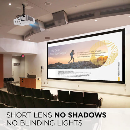 ViewSonic LS921WU 6000 Lumens WUXGA Short Throw Laser Projector for 200 Inch Screen, Dual HDMI, 4K HDR/HLG Support, 1.1x Optical Zoom for Business and Education