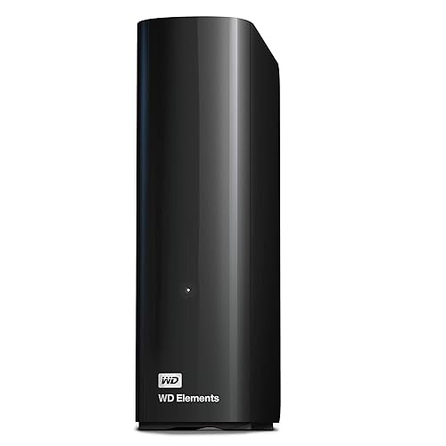 24TB WD Elements Desktop External Hard Drive for Plug-and-Play Storage, USB 3.2 Gen1, External Hard Drive for Plug-and-Play Storage - WDBWLG0240HBK-NESN 24TB Desktop