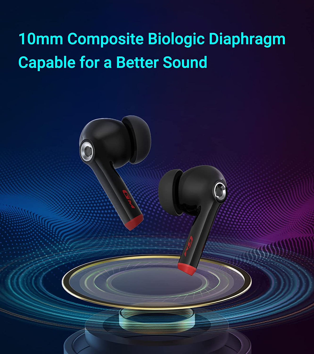 Edifier HECATE GM3 True Wireless Earbuds -60ms Low Latency - PixArt Bluetooth 5.2 Auto Pairing - IP55 Water Proof-Touch Enabled-Black