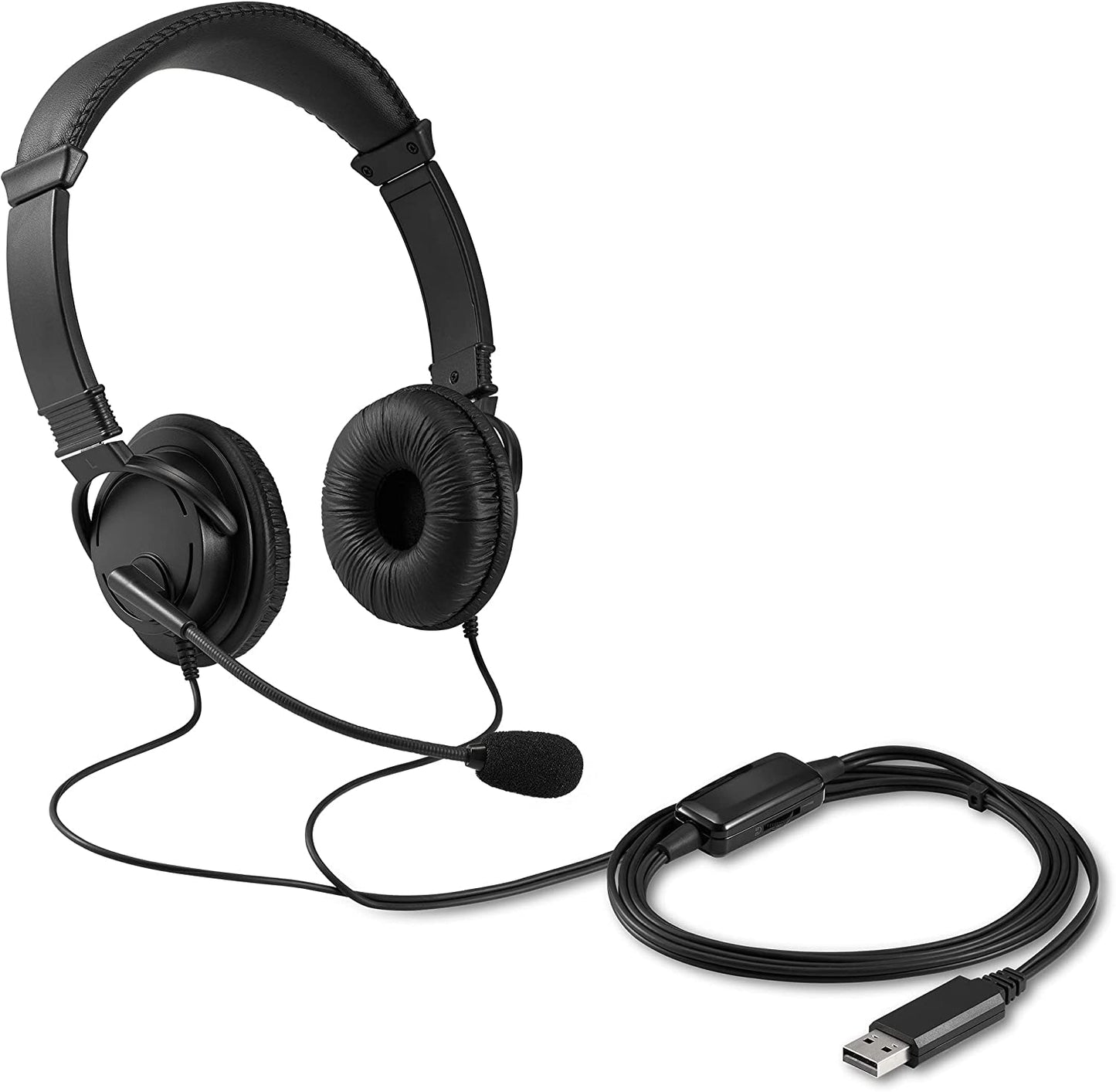 Kensington Hi-Fi USB Headphones with Mic &amp; Volume Control Button (K33065WW)
