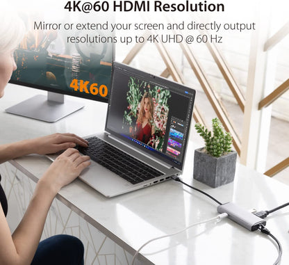 J5 create j5create USB-C 10Gbps Travel Dock Compatible with USB4 Devices