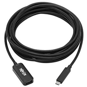 Tripp Lite USB-C to USB-A Active Extension Cable (M/F), USB 3.2 Gen 2, Up to 10 Gbps Data Transfer, 0.9 Amps Power, Windows &amp; macOS Compatible, 16.4 Feet / 5 Meters, 3-Year Warranty (U330-05M-C2A-G2)