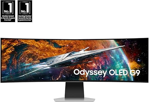 Samsung 49 inch Odyssey OLED G9 Gaming Monitor (LS49CG954SNXZA) -[Canada Version] (2023) 2023 model 49 Inch Smart OLED