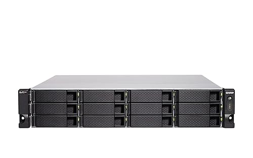 QNAP TS-h1886XU-RP-R2-D1622-32G-US 18 Bay rackmount NAS with Intel® Xeon® Processor, 32GB DDR4 ECC RAM, 10GbE-Ready and ZFS Storage for virtualization and Data-Intensive Enterprise Applications