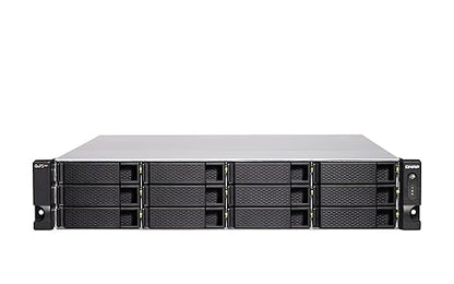 QNAP TS-h1886XU-RP-R2-D1622-32G-US 18 Bay rackmount NAS with Intel® Xeon® Processor, 32GB DDR4 ECC RAM, 10GbE-Ready and ZFS Storage for virtualization and Data-Intensive Enterprise Applications