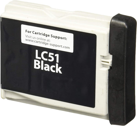Clover imaging group CIG Remanufactured Black Ink Cartridge (Alternative for Brother LC51BK) (500 Yield)