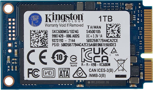 Kingston KC600 SSD 1024GB SATA3 mSATA - SKC600MS/1024G