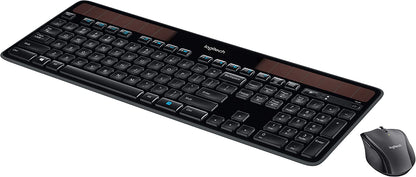 Logitech MK750 Wireless Solar Keyboard and Wireless Marathon Mouse Combo for PC