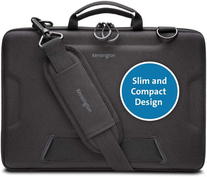 Kensington LS520 Stay-On Case for 11.6" Chromebooks &amp; Laptops (K60854WW), Grey W/Shoulder Strap
