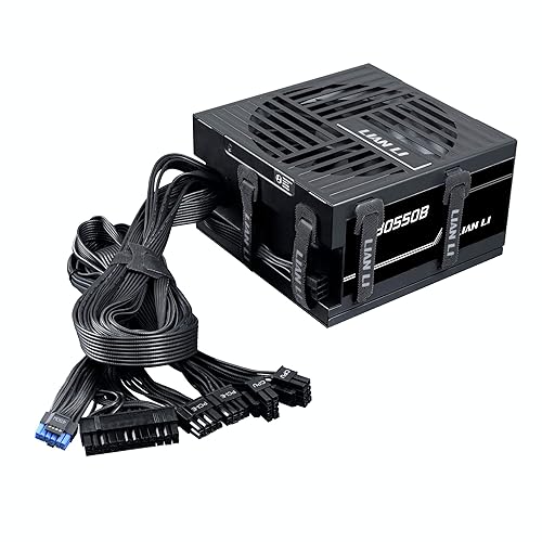 Lian Li RB550 80 Plus Bronze Non Modular - Low-Noise ATX 550 Watt Power Supply - ATX 3.1 & PCIe 5.1 Compliant - Cable Management - 135mm Larger Fan - Active PFC Design - Black (RB0550B) 550W