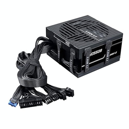 Lian Li RB550 80 Plus Bronze Non Modular - Low-Noise ATX 550 Watt Power Supply - ATX 3.1 & PCIe 5.1 Compliant - Cable Management - 135mm Larger Fan - Active PFC Design - Black (RB0550B) 550W
