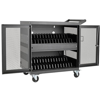 Tripp Lite 32-Port USB Charging Cart Storage Station for iPad and Android Tablets, Charge and Sync (CSC32USB) 32 Port USB Cart