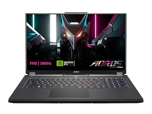 GIGABYTE AORUS 17H: 17.3" Thin Bezel FHD1920x1080 360Hz Display, NVIDIA GeForce RTX 4080 Laptop GPU 12GB GDDR6, Intel Core i7-13700H,16GB DDR5 RAM, 1TB SSD,Win11 Home AD(AORUS 17H BXF-74US554SH),Black i9-13700H | RTX 4080 | 16 GB | 1 TB
